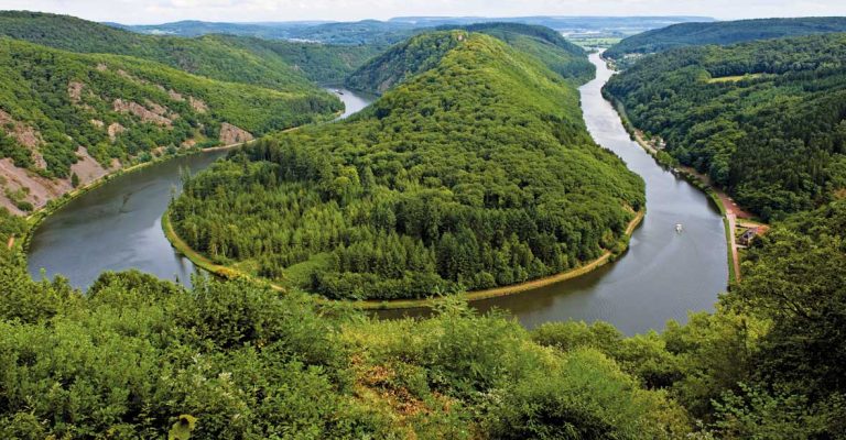 Saarschleife, Luftaufnahme