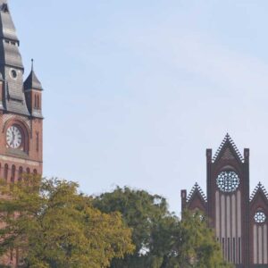 Sicht auf eine Kirche in Köpenick