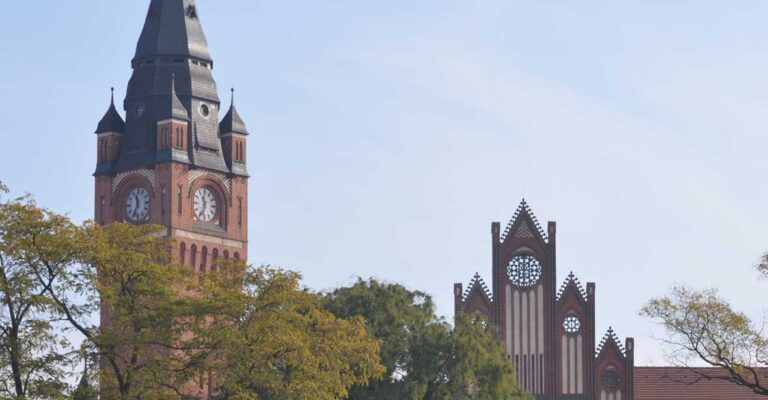 Sicht auf eine Kirche in Köpenick