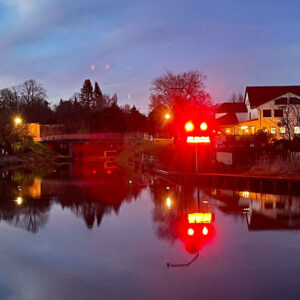 Schleuse am Abend in Himmelfort