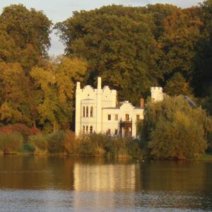 Blick auf ein Schloss in Potsdam