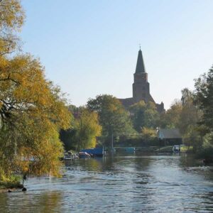 Blick auf den Dom Sankt Peter und Paul an der Havel