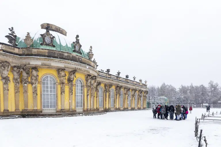 Schloss Sanssouci im Winter, Foto: André Stiebitz, Lizenz: PMSG SPSG